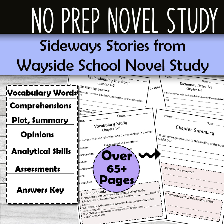 Sideways Stories from Wayside School Novel Study